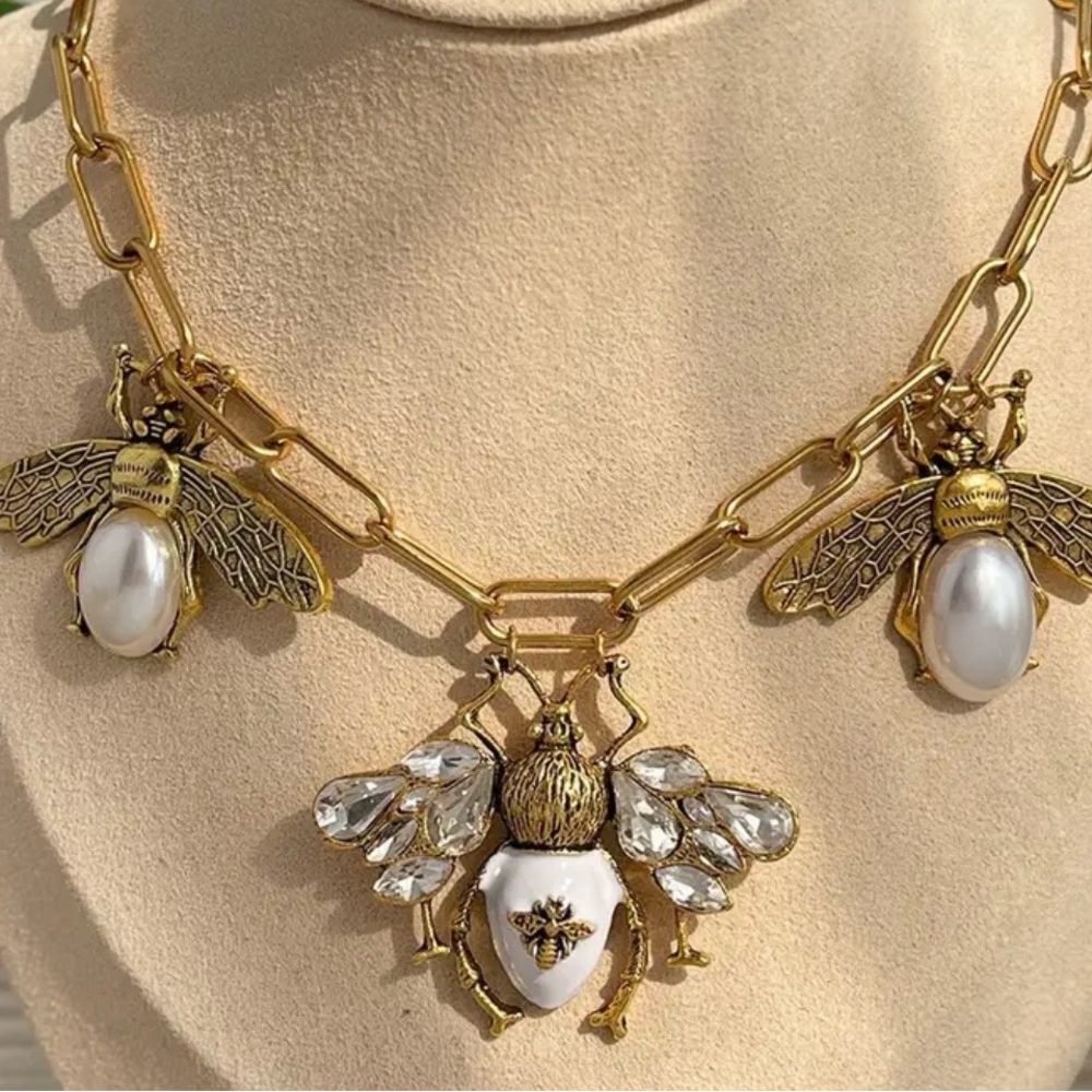 Gold Insect Charm Bracelet